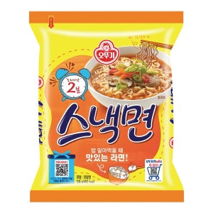 오뚜기 스낵면 5봉/라면/봉지라면
