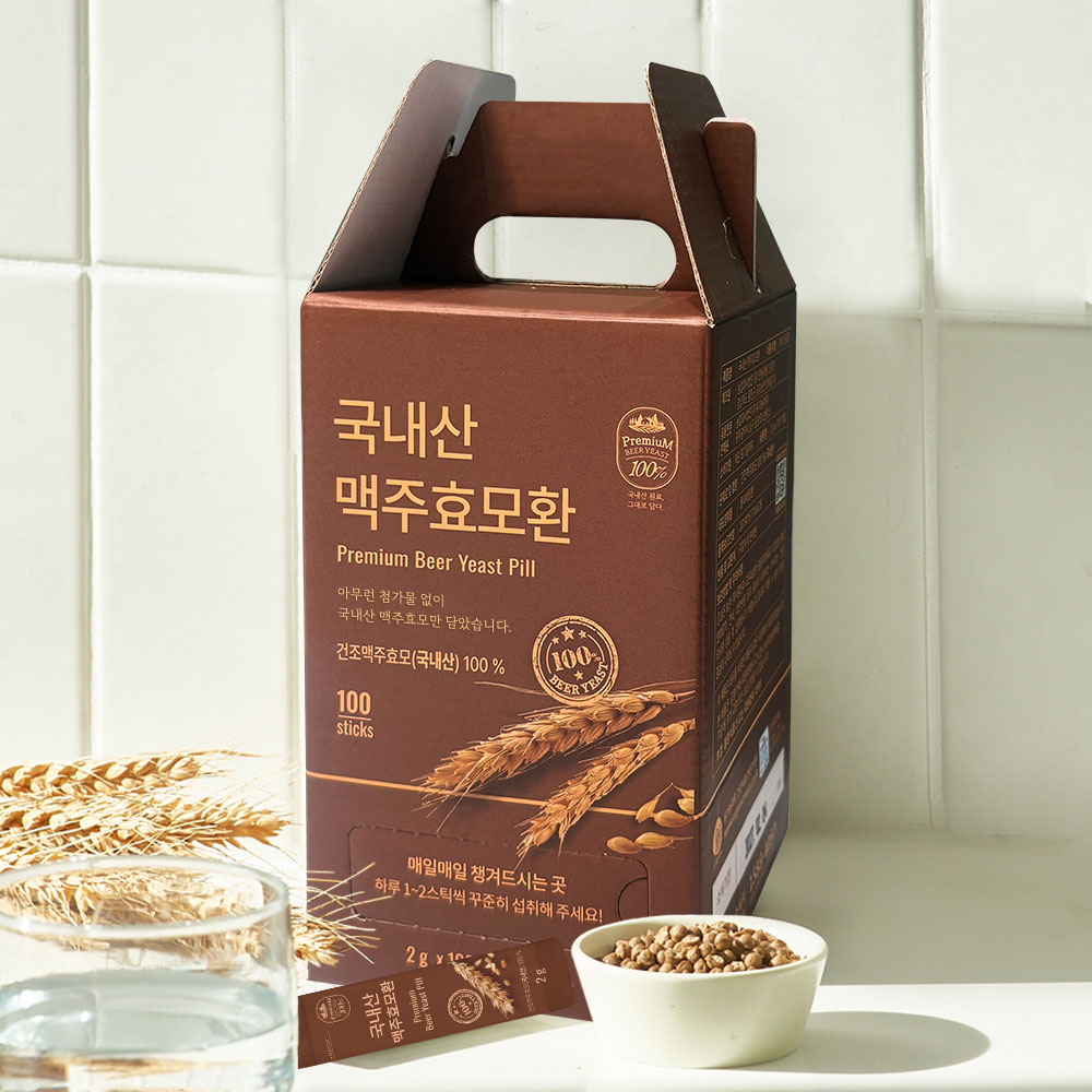 저온건조 국내산 <b>맥주효모환</b>스틱 100개입