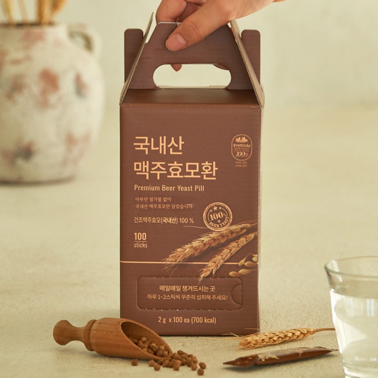 저온건조 국내산 <b>맥주효모</b>환스틱 100개입
