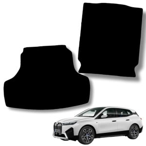 BMW iX 차량용 논슬립 자동차 고무 트렁크매트 블랙(엣지포함) 5인승