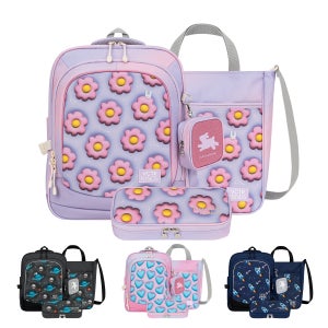 초등학생 책가방 3종세트 얼쓰 글리터 스퀘어 GSQ3S 저학년 키즈 백팩 신학기 입학선물