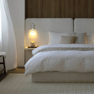 유타 더블헤드 패브릭 침대 파운데이션 (맞춤 제작 가능)