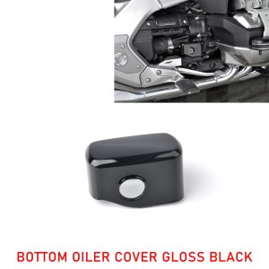 혼다 골드 윙 GL1800 F6B Dct 투어 에어백 - 블랙 크롬 리어 마스터 실린더 커버 밝은 패닉