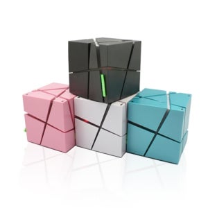 중후한 사운드 라디오 유무선 머레이 블루투스 큐브 스피커 LED이펙트 PF-440