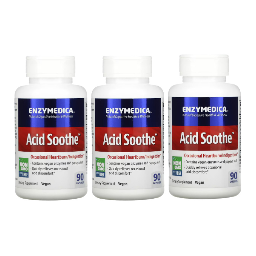엔자이메디카 애시드 수드 Acid Soothe 90정 3병