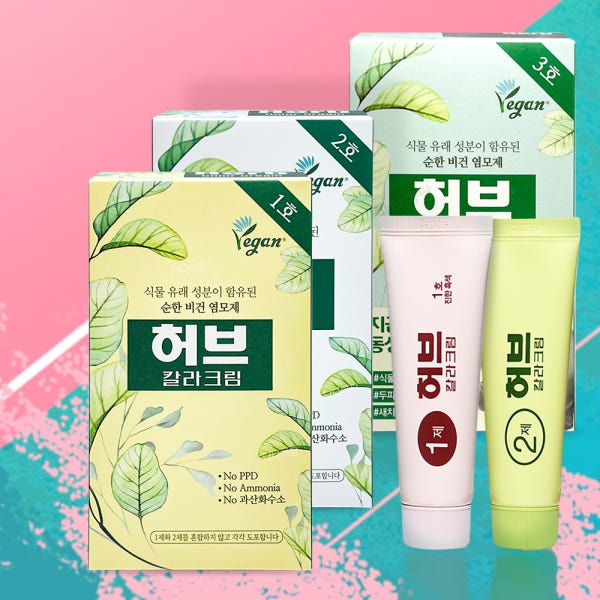 동성 허브 염색약 새치 천연 염색약 허브 칼라크림 140g 스피디 약국비건 식물성 순한뿌리