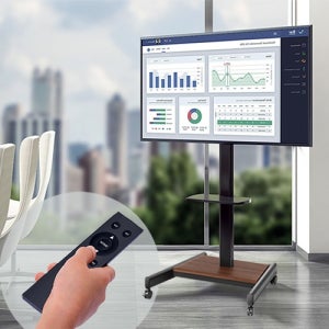 전동식 TV거치대 이동형 높이조절 자동 스탠드 대형TV 전동스탠드 EV-Auto640