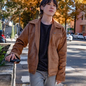 론테 스웨이드 투웨이 자켓