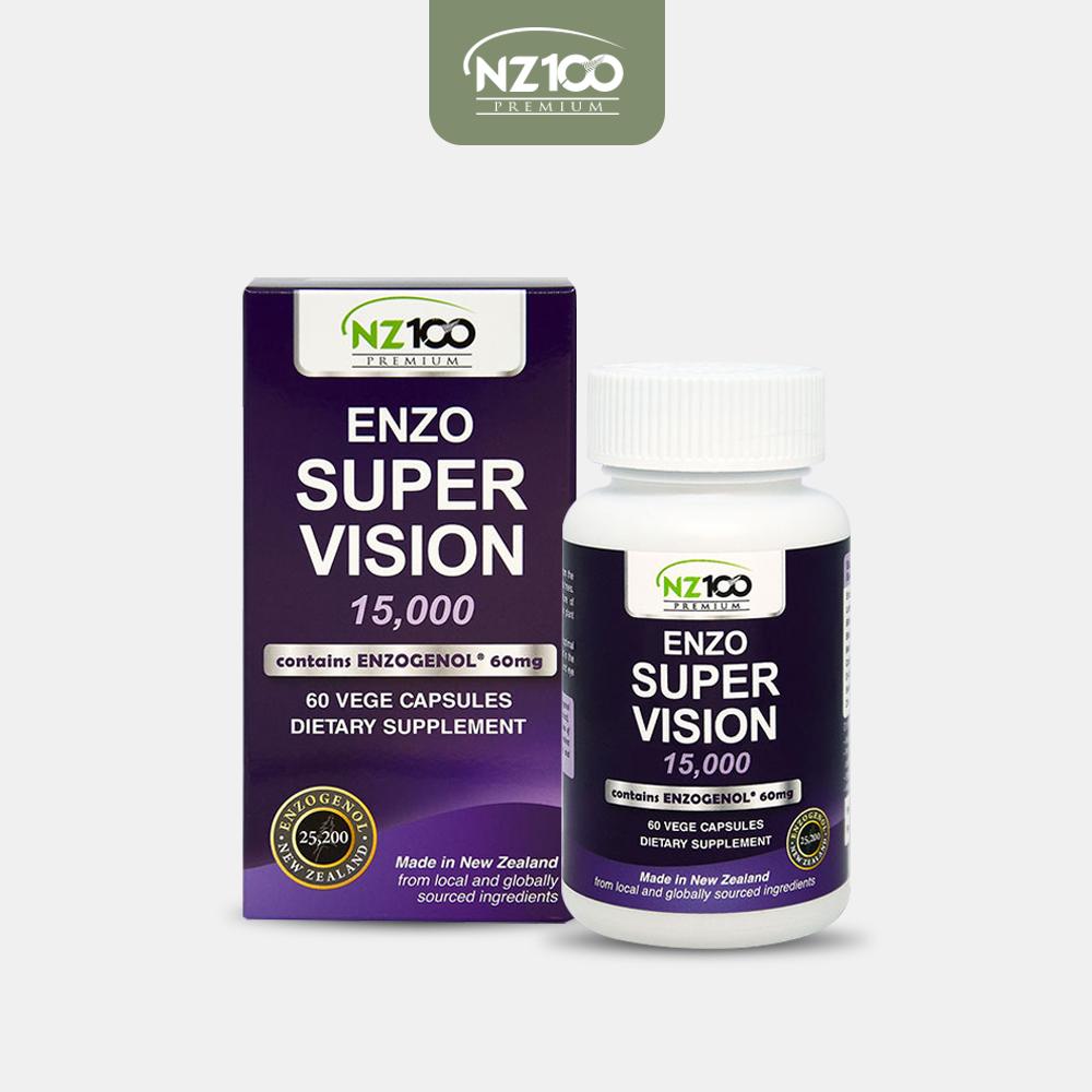 NZ100 <b>엔조 슈퍼비전</b> 15000 빌베리 루테인 60캡슐