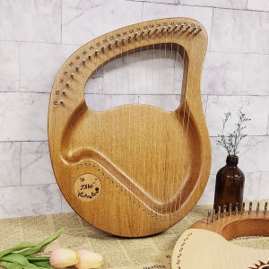 미니하프배우기 마호가니 24음계 현악기입문초보자용