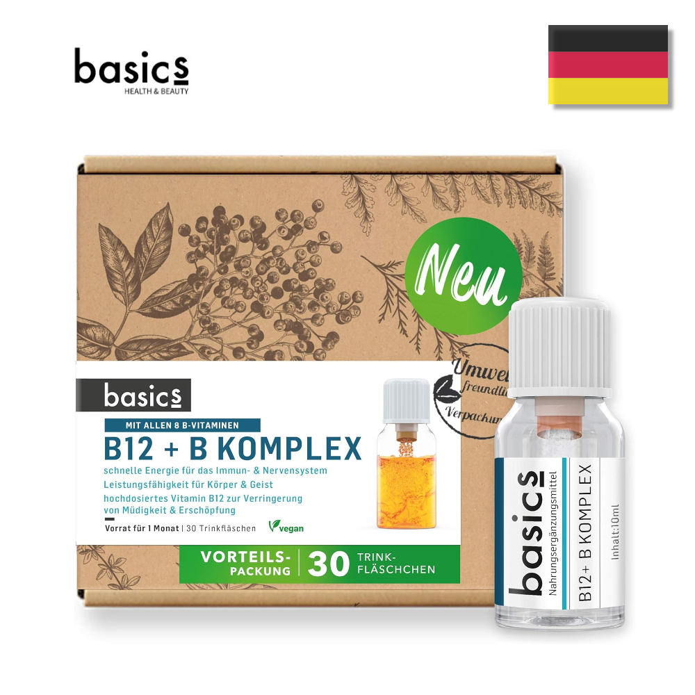 독일직수입 베이직스 마시는 30병 고용량 비타민 B12 내수용 선물 비타바움 동일성분