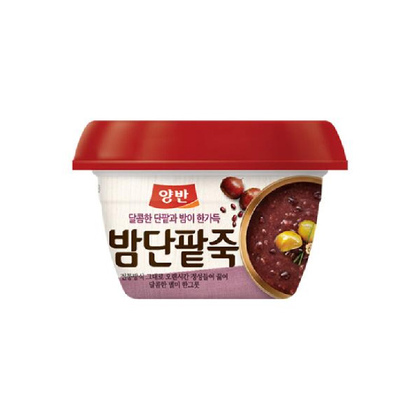 양반 밤단팥죽 용기 즉석죽