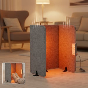 파티션 히터 사무실 발난로 히팅 패드 사무실 발히터 난방기구 히터기 전열기구 가정용 난로