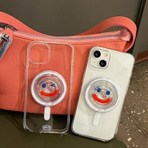 아이폰 14 싱글 맥세이프 마그네틱 표정 커플 빅 스마일 아이 프로맥스 플러스 핑거 케이스