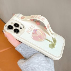 갤럭시 꽃 화려한 S21 G996 FE 울트라 앤티크 화이트 튤립 영문 송 폰케이스