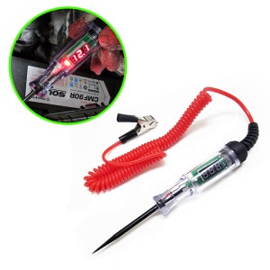 LED 디지털 차량용 배선테스터기 고급형B 3V-48V 160mm 단선 체크 접지 전압 검전기 자동차 전기 배터리 테스타기