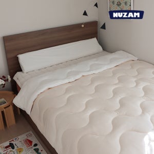 [누잠 프라임웜 발열 이불] 먼지없고 부드러운 차렵 흡습발열 겨울이불 단품 기능성 퀸 침대 침구 SS