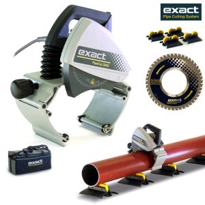 EXACT 파이프커터 220E 전문가용 파이프절단기 (절단외경 15-220mm)