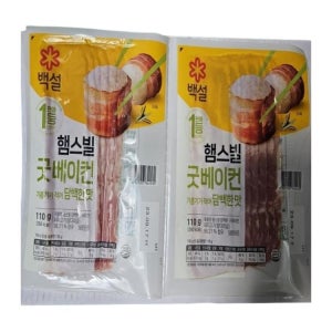 햄스빌굿베이컨(담백한맛) 110Gx2입/씨제이제일제당(주)