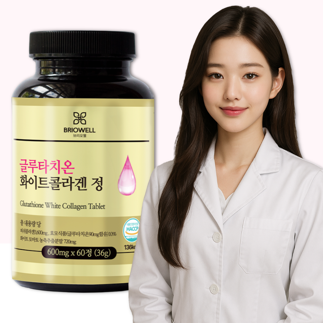 클루타치온 글루타티온 피토엔 피토플루엔 화이트 콜라겐 브리오웰 60정, 1개