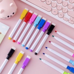 자석보드마카 지우개 8컬러세트 스케쥴표 칠판 마킹 마커 화이트보드펜