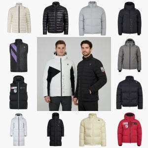 스파이더 패딩 경량 숏 롱패딩