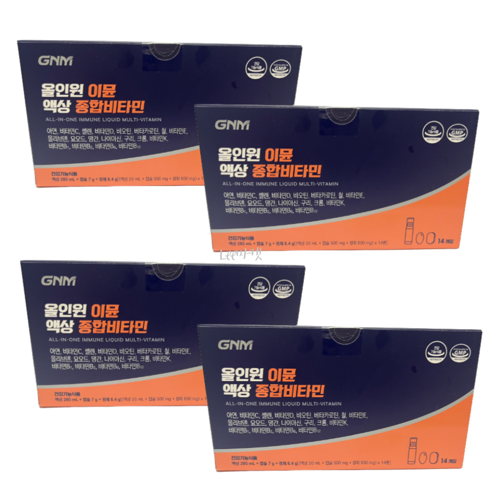 이뮨비타민 GNM올인원 종합비타민 4박스