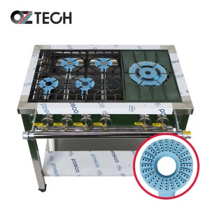 오즈테크 업소용가스렌지 원형+일반상판 900렌지 21-14화구 1세대 세라믹 간택기 간데기 LPG LNG(도시가스)