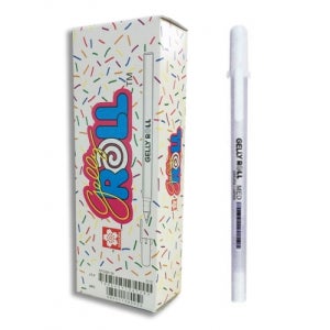 사쿠라 겔리롤펜 파인 XPGB 50 화이트/ [흰색 0.8mm] 12자루