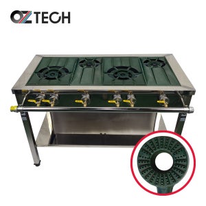 오즈테크 업소용 가스렌지 일반상판 1200렌지 22-12화구 1세대 페인트 간택기 간데기 LPG LNG(도시가스)