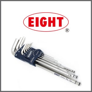에이트 EIGHT 초정밀 롱 육각렌치 볼렌치세트 TLS-9N 1.5-10mm 9개입
