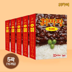 휘카레 유니짜장 매운맛, 210g, 15개