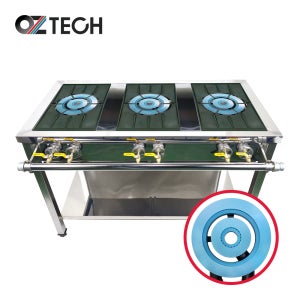 오즈테크 업소용 가스렌지 일반상판 1200렌지 23화구 2세대 세라믹 간택기 간데기 LPG LNG(도시가스)