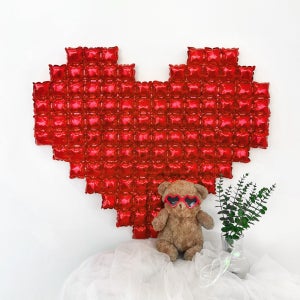 파티아일랜드 픽셀 빅하트 호일풍선 이벤트 대형풍선 파티용품