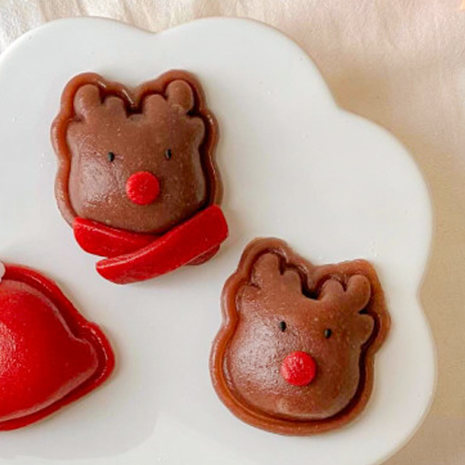 루돌프 바람떡틀 크리스마스 떡도장 떡도구 절편 만들기 떡틀만