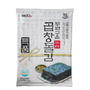 예지김 두번구운 진도 명품 특 곱창돌김 8매 / 햇김 재래 전장