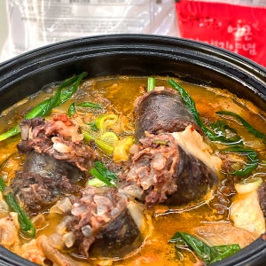 유비푸드 원조국밥 간편국 밀키트 사골육수포함 얼큰 병천식 순대국, 640g, 5개