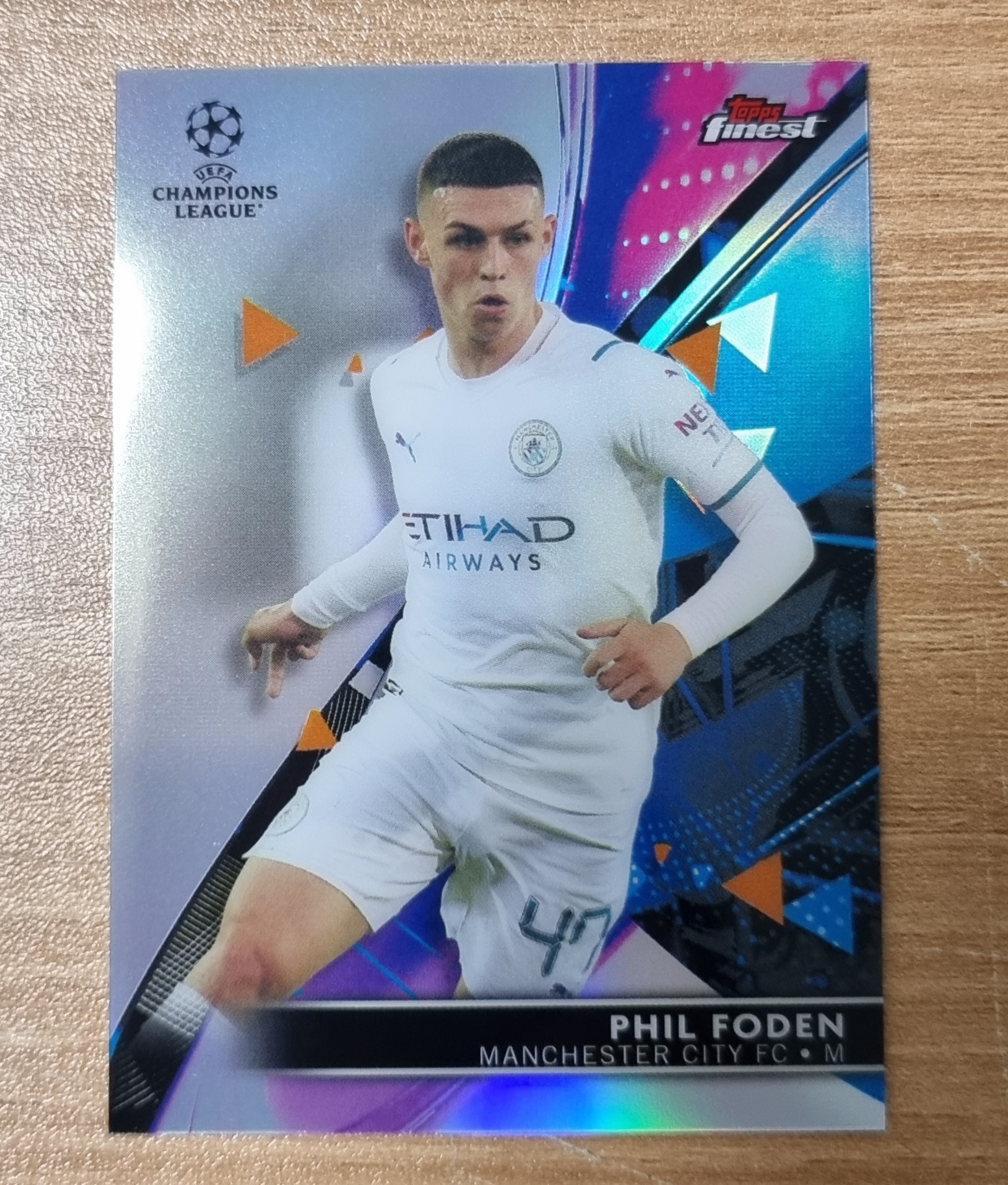 필 포든 2021-22 Finest UEFA Refractor N0-3 축구카드