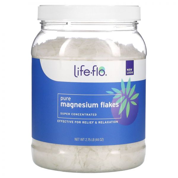 Lifeflo 퓨어 마그네슘 플레이크 고농축 44oz2.75lb 1247.38 g