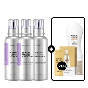 닥터펩티 펩타이드 볼륨 마스터 에센스 105mlx3개+넥크림+20매입 버블 제형 거품에센스