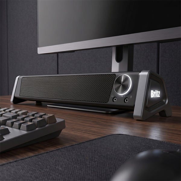 브리츠 BZ-SP200X 데스크탑 컴퓨터 2채널 사운드바 스피커