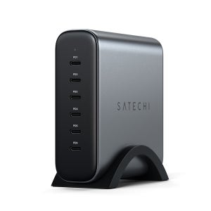 사테치 200W GaN PD C타입 6포트 초고속 멀티 포트 충전기 맥북 노트북