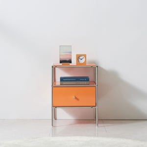 발리 400 모듈가구 유리 틈새 슬림 침실 침대 옆 미니 협탁