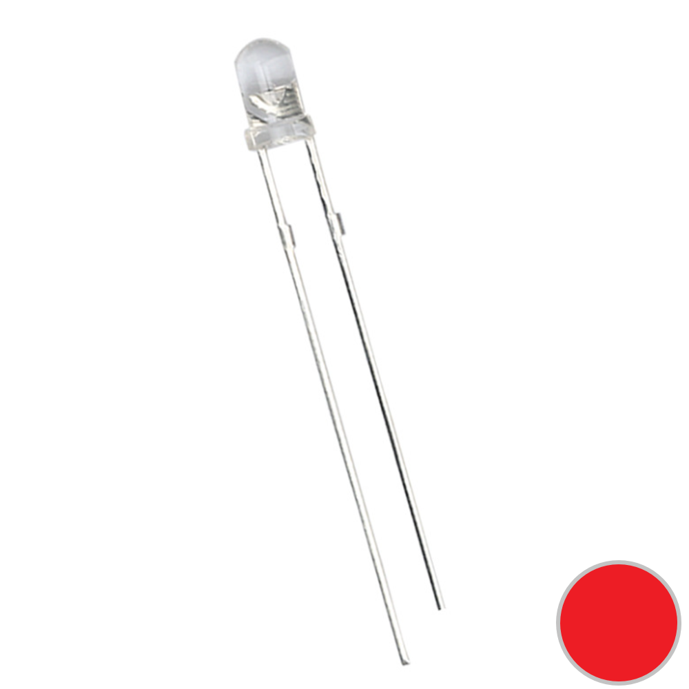 고휘도 LED 3MM 3파이 RED JK-RL-3