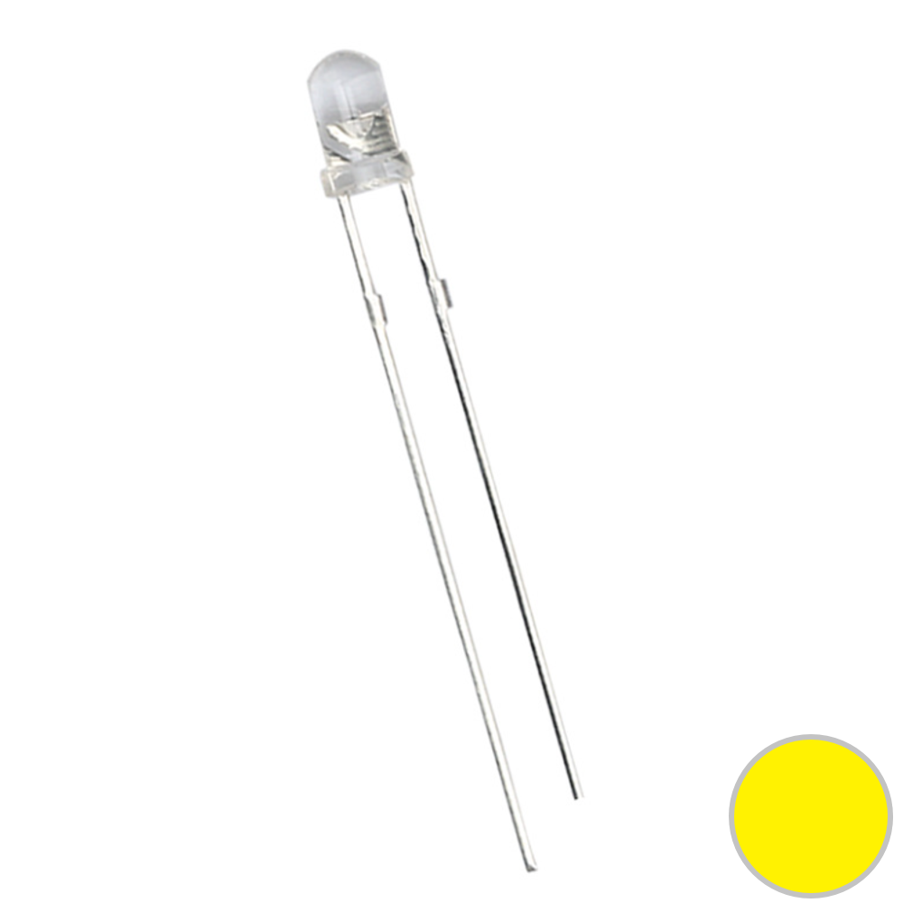 고휘도 LED 3MM 3파이 YELLOW JK-YL-3