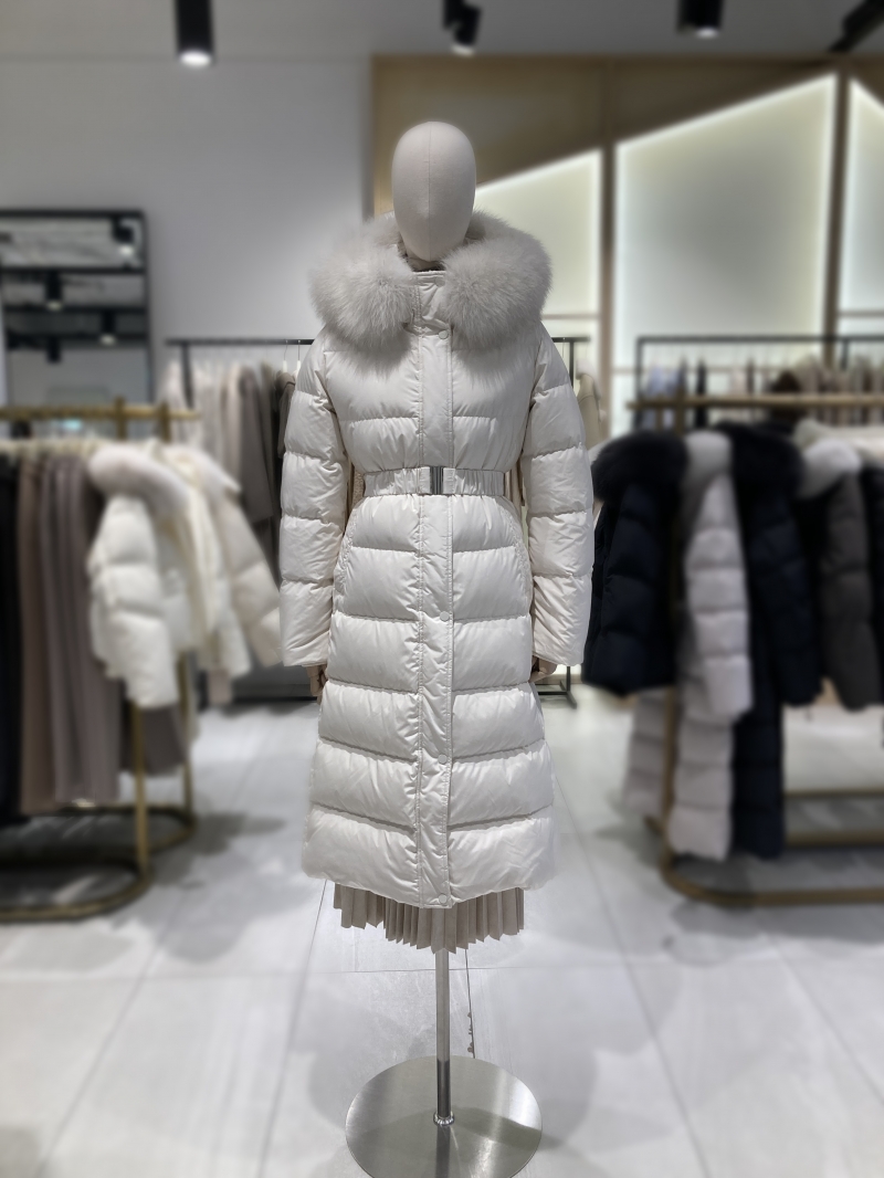 [나이스크랍] 슬림핏 벨티드 롱다운점퍼 (A234PWDB14)