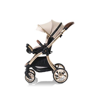 1+1 하이브리드 코어2 프리미엄 절충형 유모차 + 휴대용 유모차 신생아 아기 명품 샴페인 캐시미어