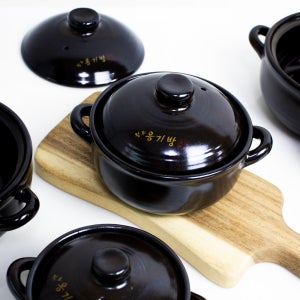 황토 옹기방 미니 계란찜뚝배기 도자기뚝배기