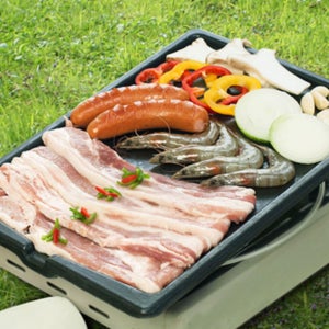 100% 원숯 구이판 가정용 업소용 소고기 삼겹살 고기 돌판 연기없는 사각 불판 구이판