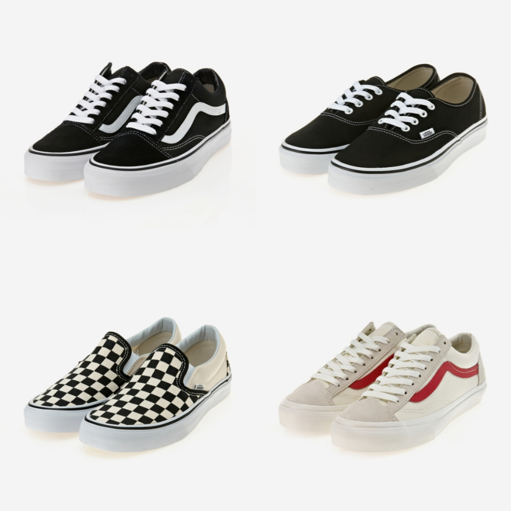 [백화점상품] 반스 운동화 올드스쿨 어센틱 슬립온 체커보드 스타일36 코어클래식